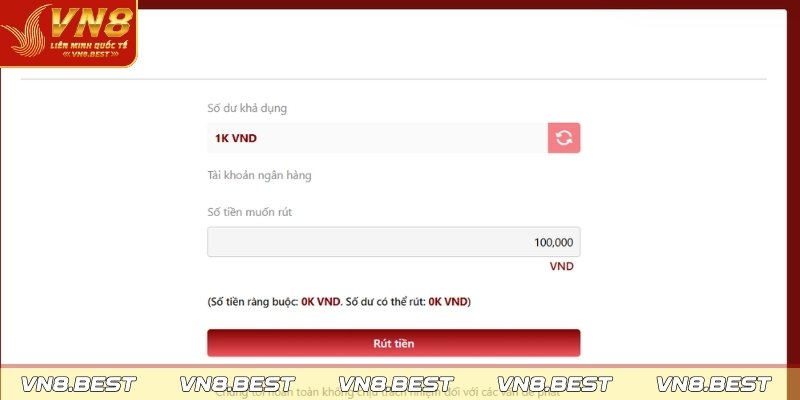 Chọn phương thức rút tiền chính thức